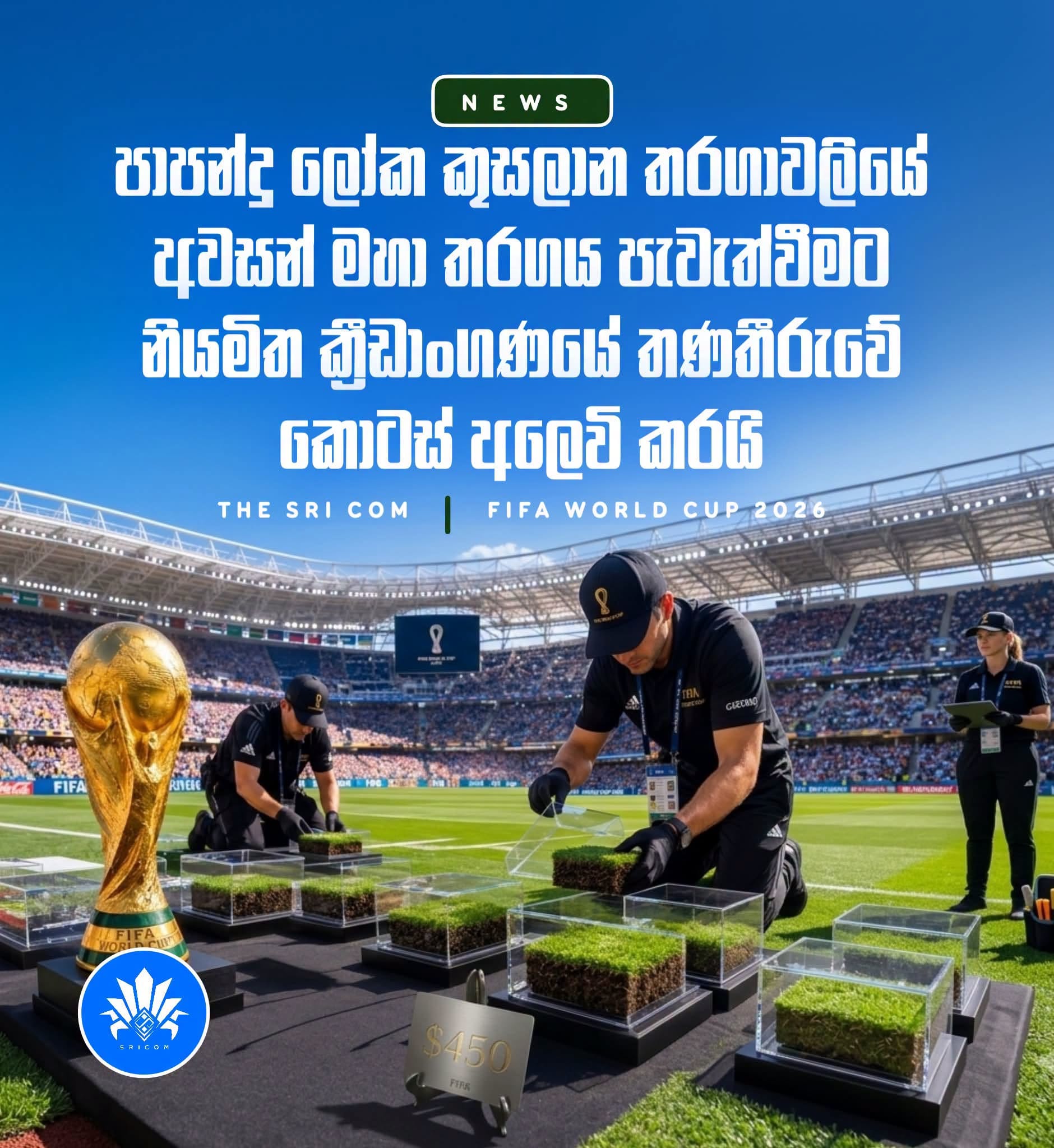 FIFA sells pieces of World Cup final stadium grass for 450 dollars